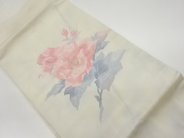 リサイクル　牡丹模様織出し名古屋帯